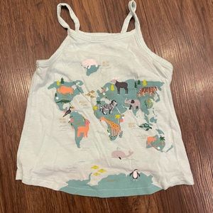 Toddler world map tank